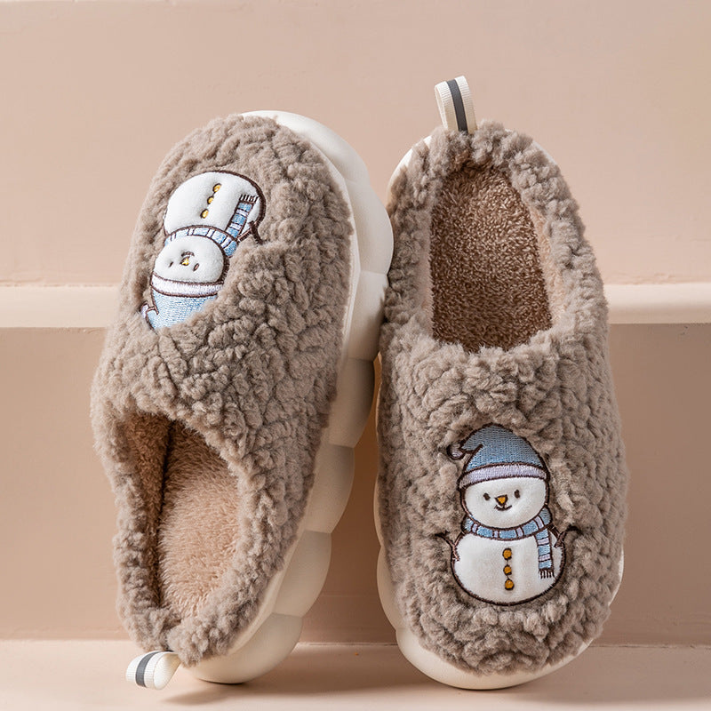 Cute Snowman Slippers Winter