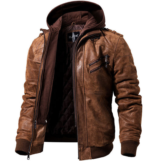 Winter Fashion Leather Jacket Men