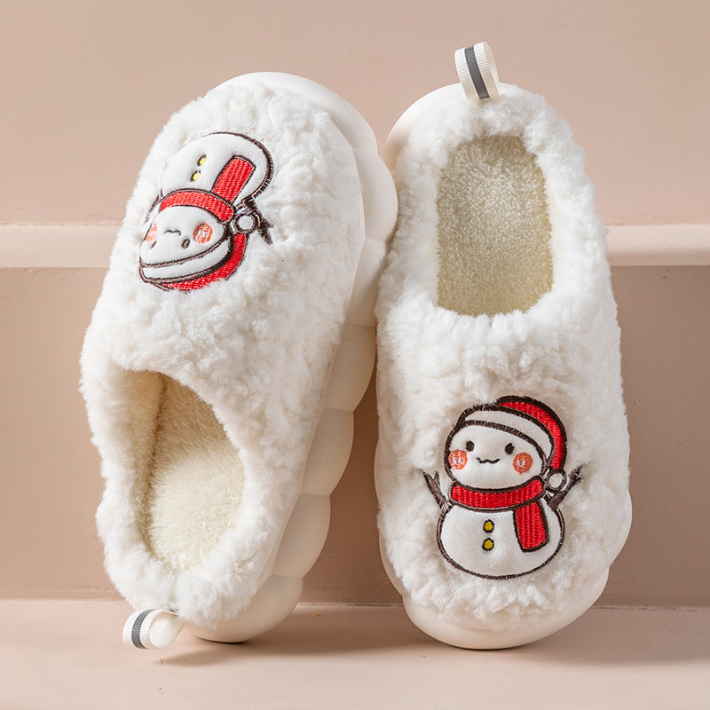 Cute Snowman Slippers Winter