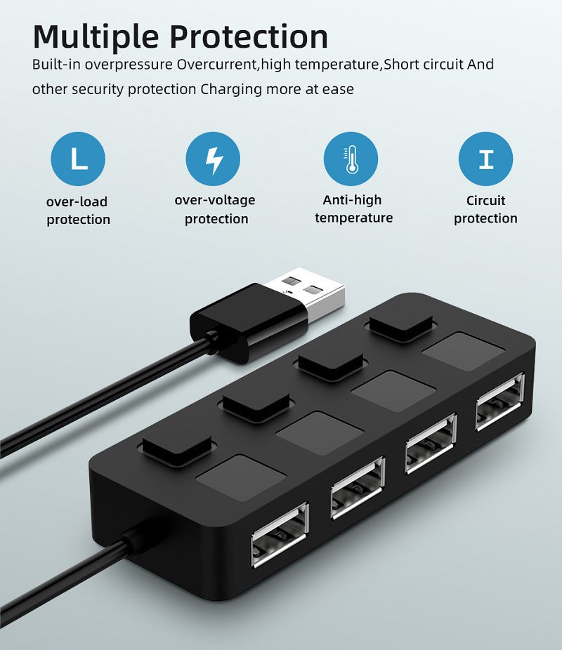 USB 2.0 HUB  Power USB Drives For Laptop PC