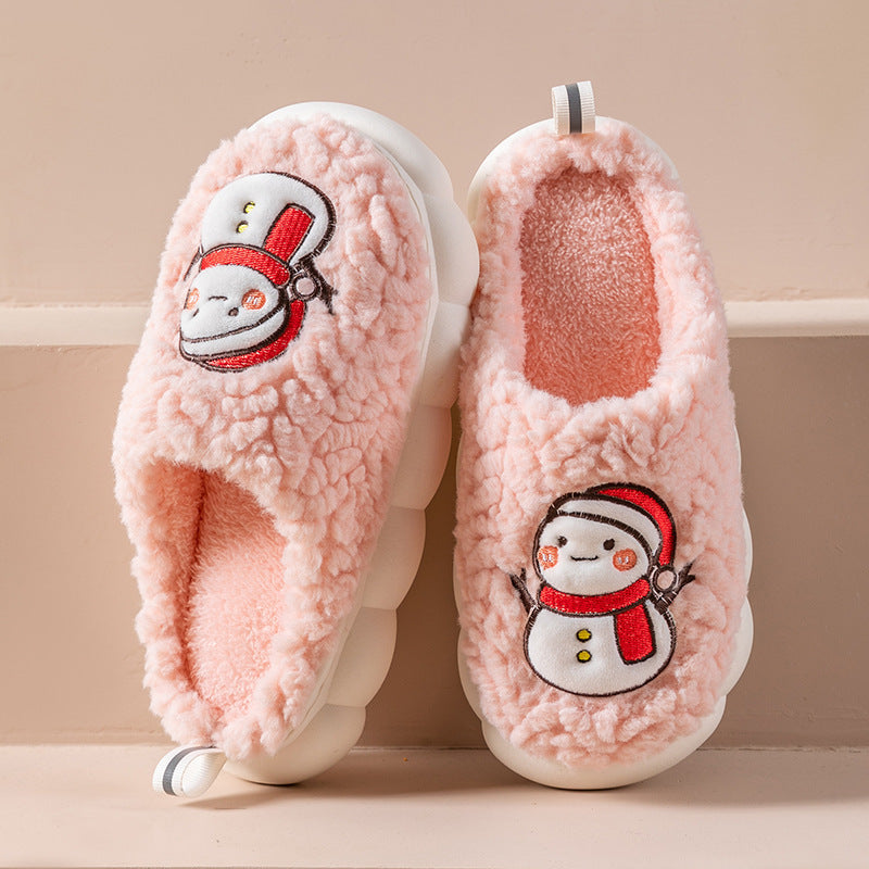 Cute Snowman Slippers Winter