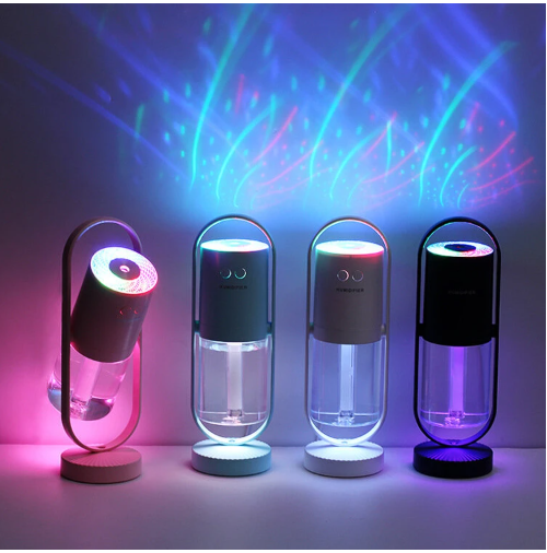 USB Air Humidifier For Home With Projection Night Lights Ultrasonic