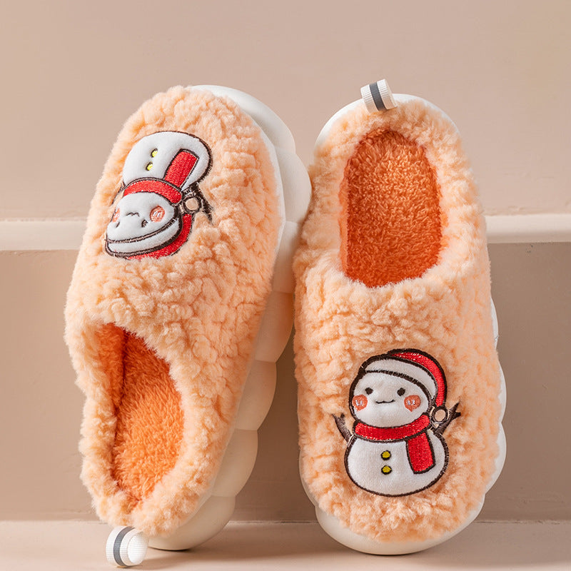 Cute Snowman Slippers Winter