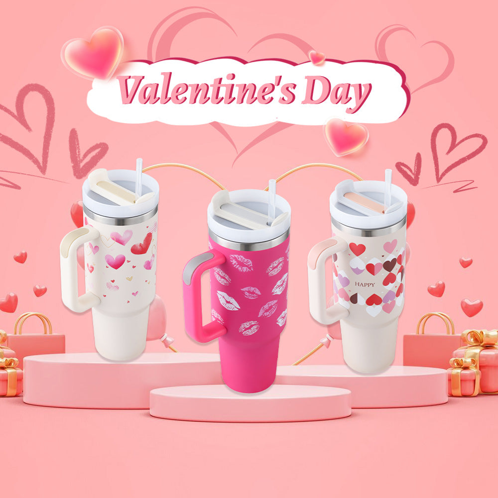 Valentines Day Gift Thermal Mug 40oz