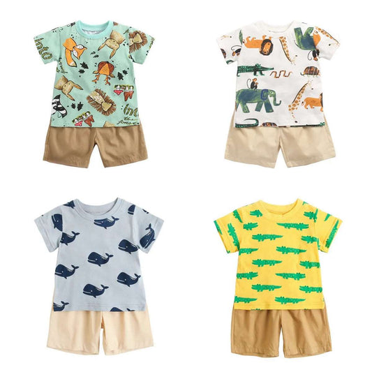 2 pcs summer clothing set for boys,