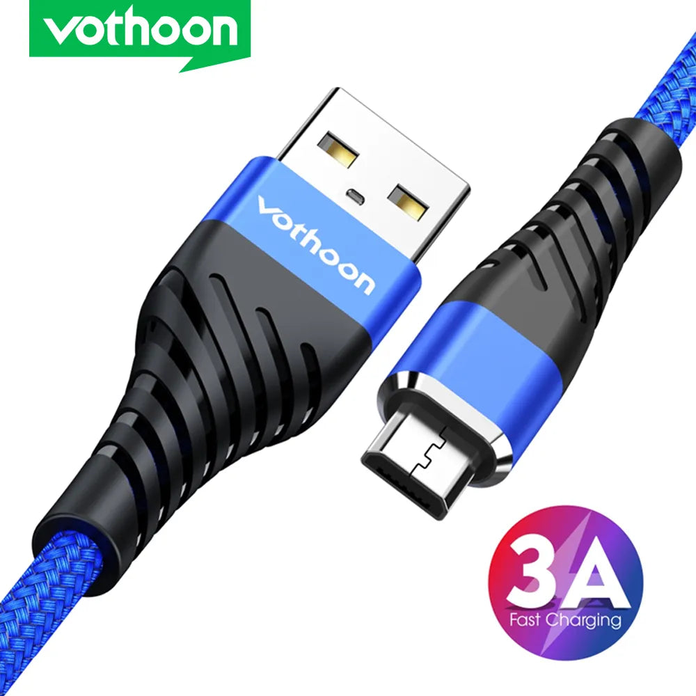 Vothoon Micro USB Cable 3A for samsung xiaomi