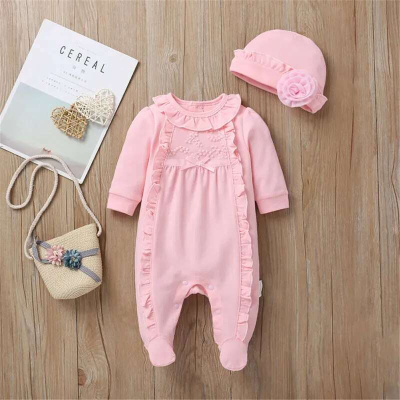 Baby clothing Long Sleeve Jumpsuit Girl