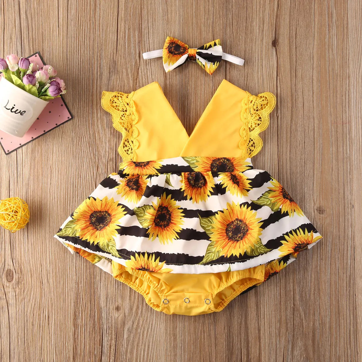 Newborn Baby Girl Clothes 2pcs Lace 0-24M