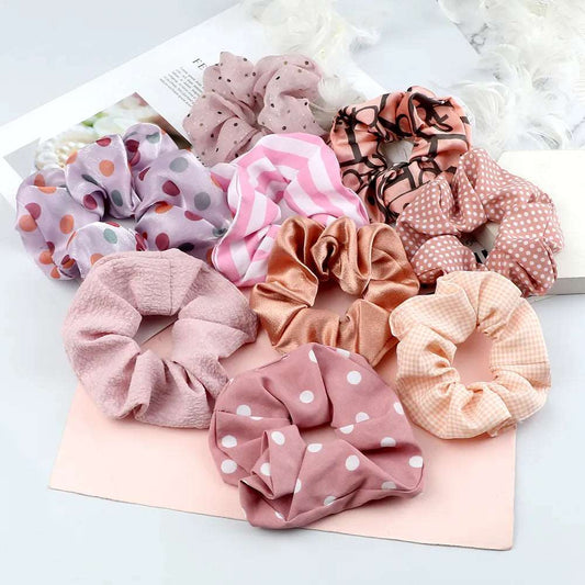 Accessories Fashion Large Hair Ties Solid  For Women 5 pcs