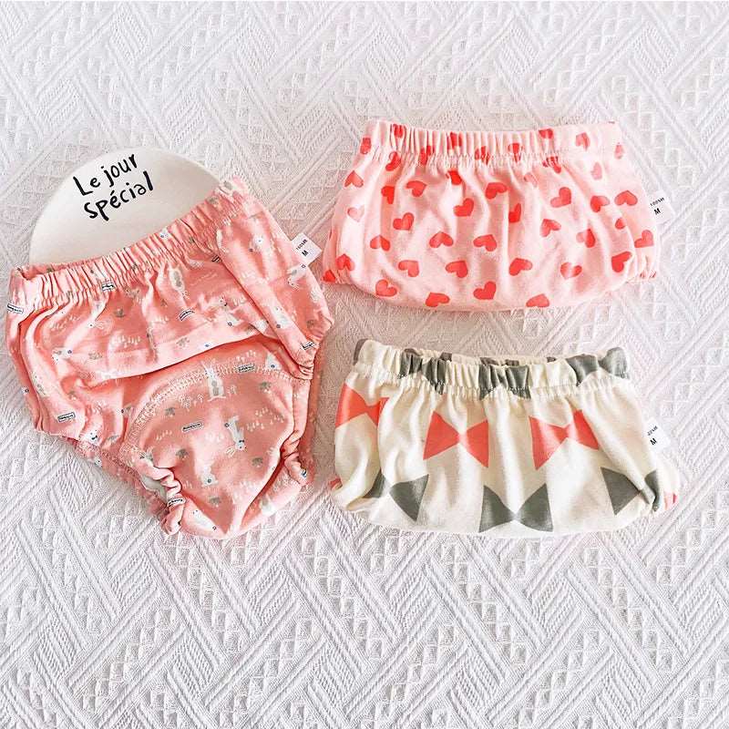 3 Pieces/lot Baby Training Pants 6 Layers Bebe Cloth Diaper