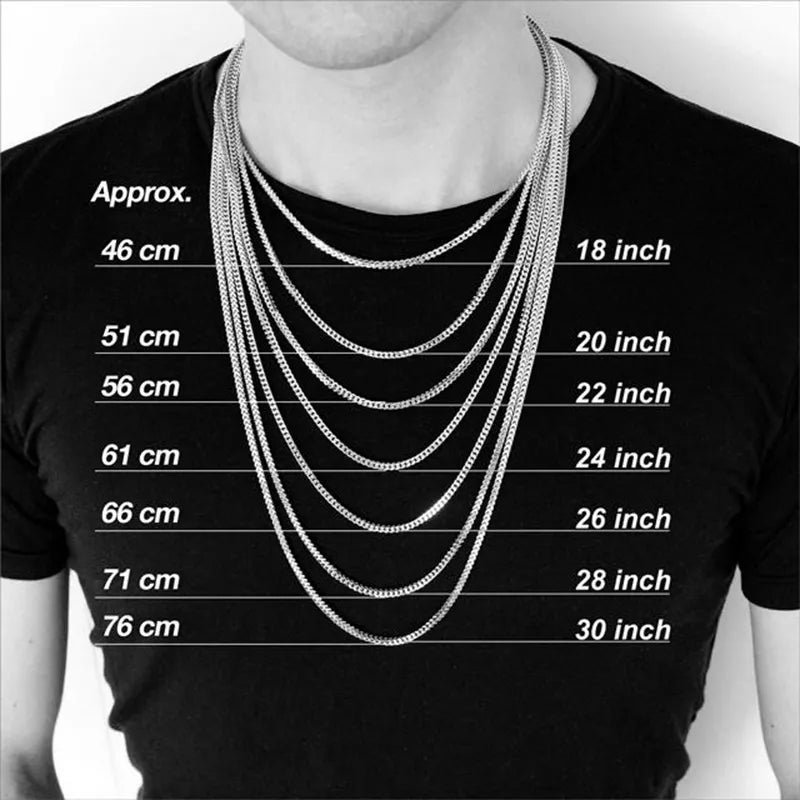 Chain Necklace for Men Women  Stainless Steel