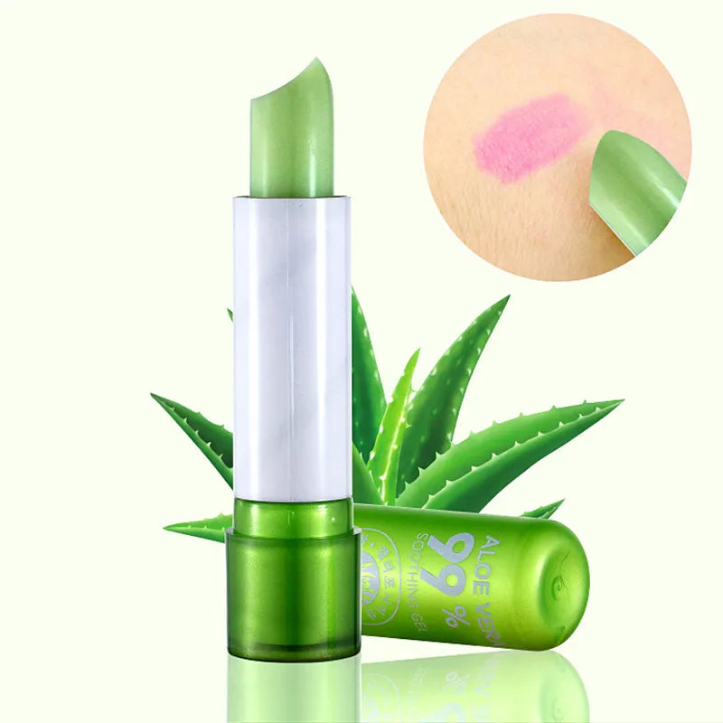 1PC Moisture Lip Balm Long-Lasting Natural Aloe Vera