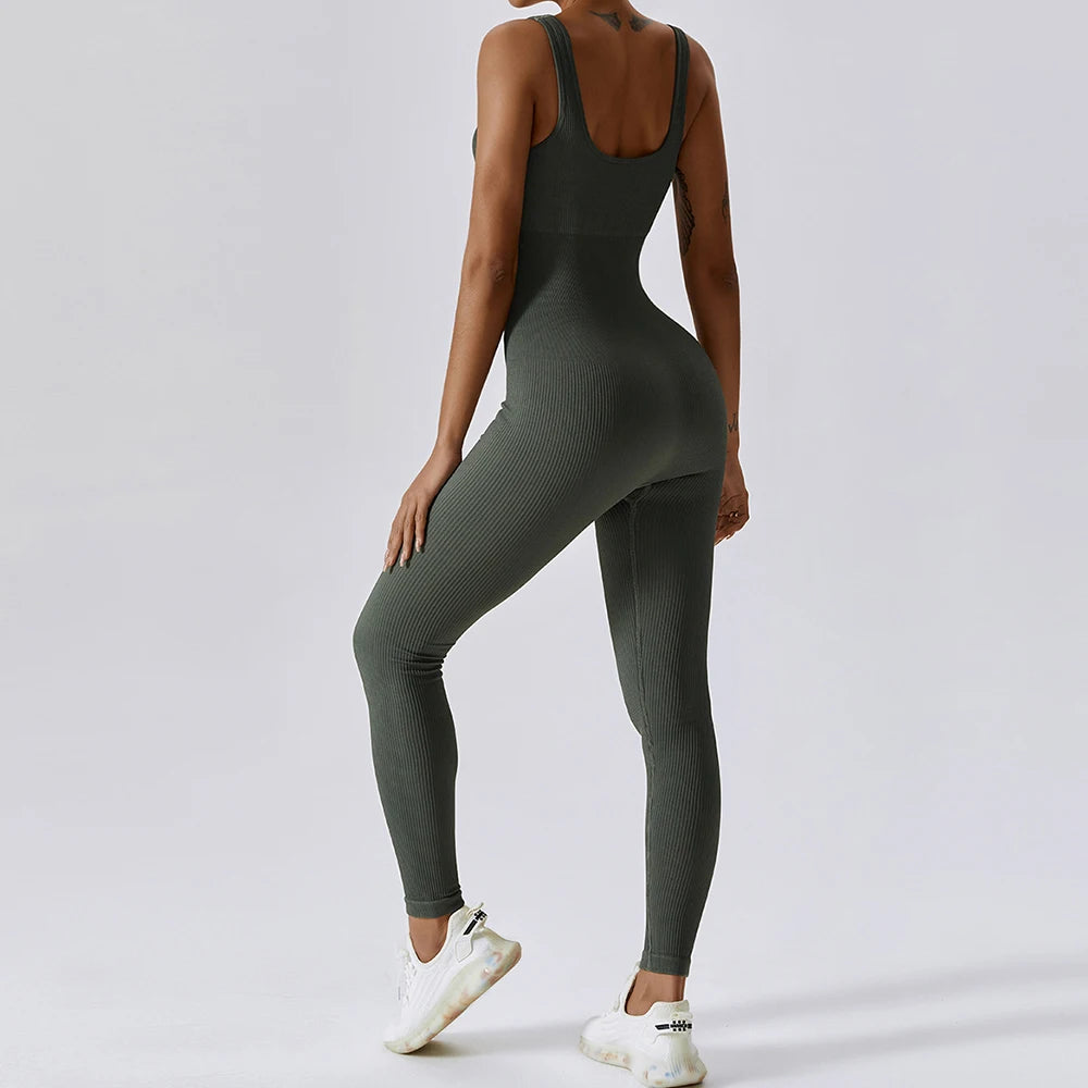 Spring Seamless One-Piece Yoga Suit Dance