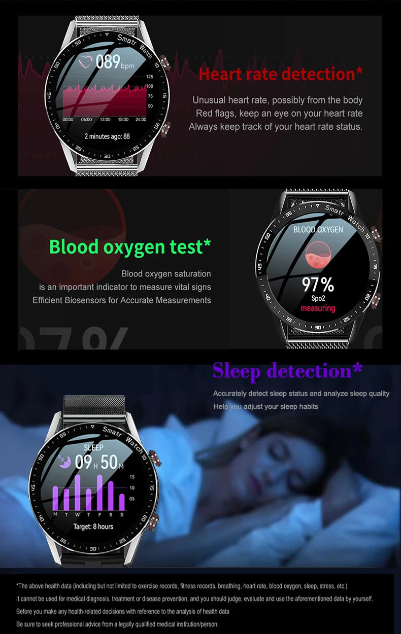 ECG+PPG Smart Watch Men