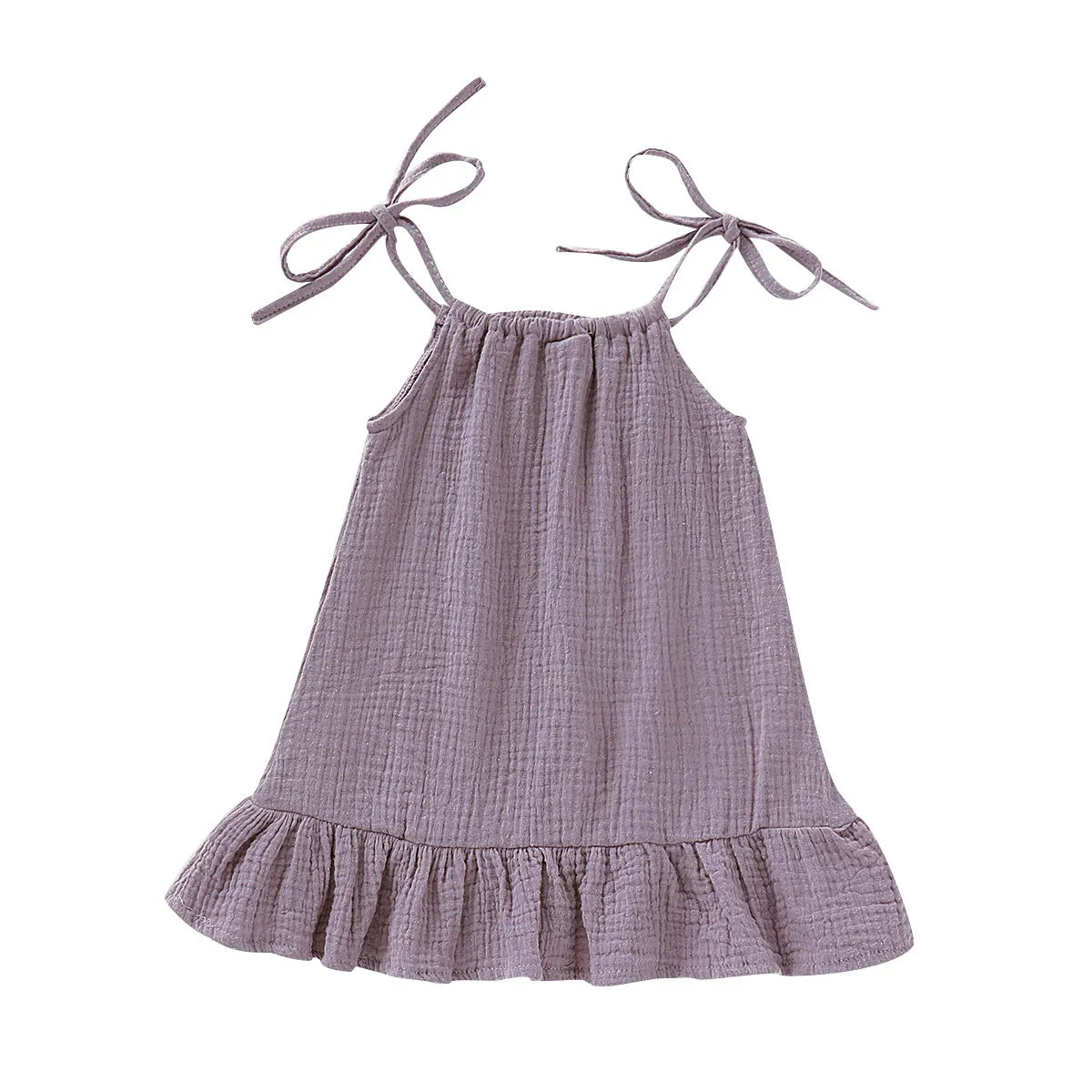 Toddler Baby Girls Sleeveless Ruffle Summer Dress,