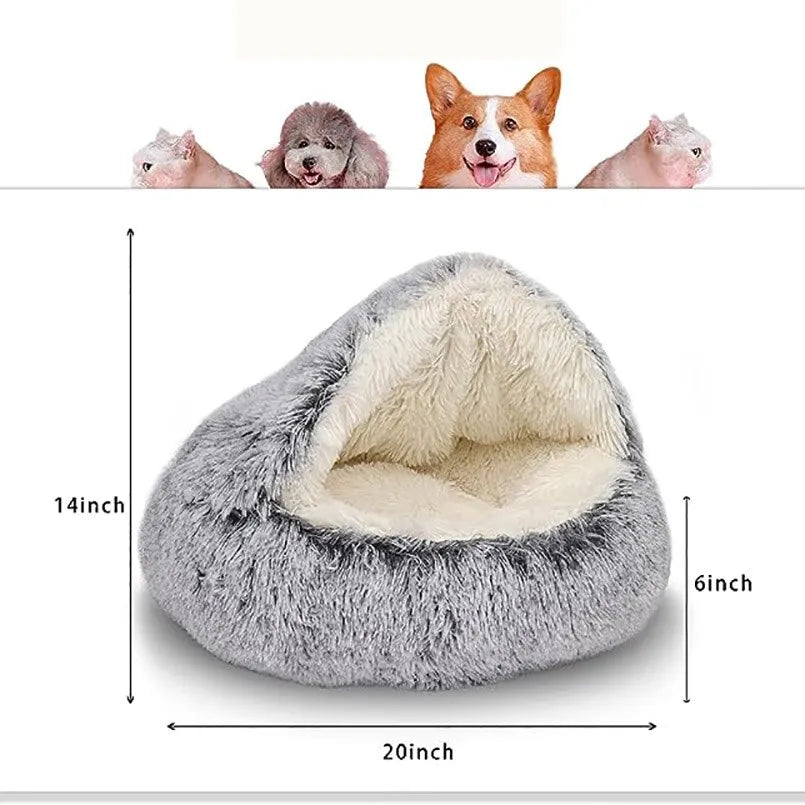 Soft Plush bed Round Comfortable  for cat dog