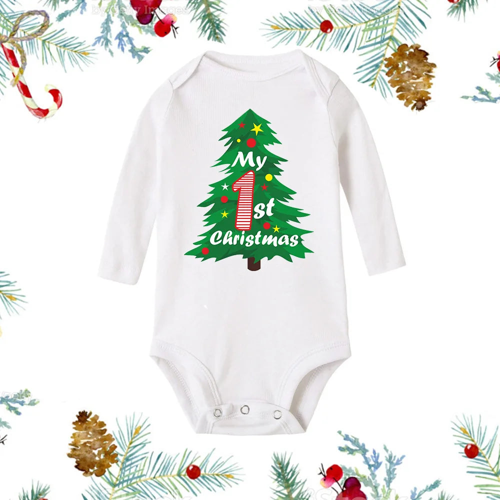 Newborn Christmas Baby Rompers