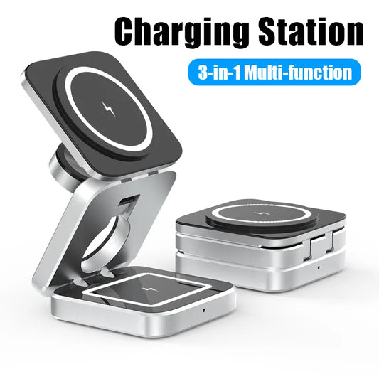 foldable Magnetic Wireless Charger Stand For iPhone