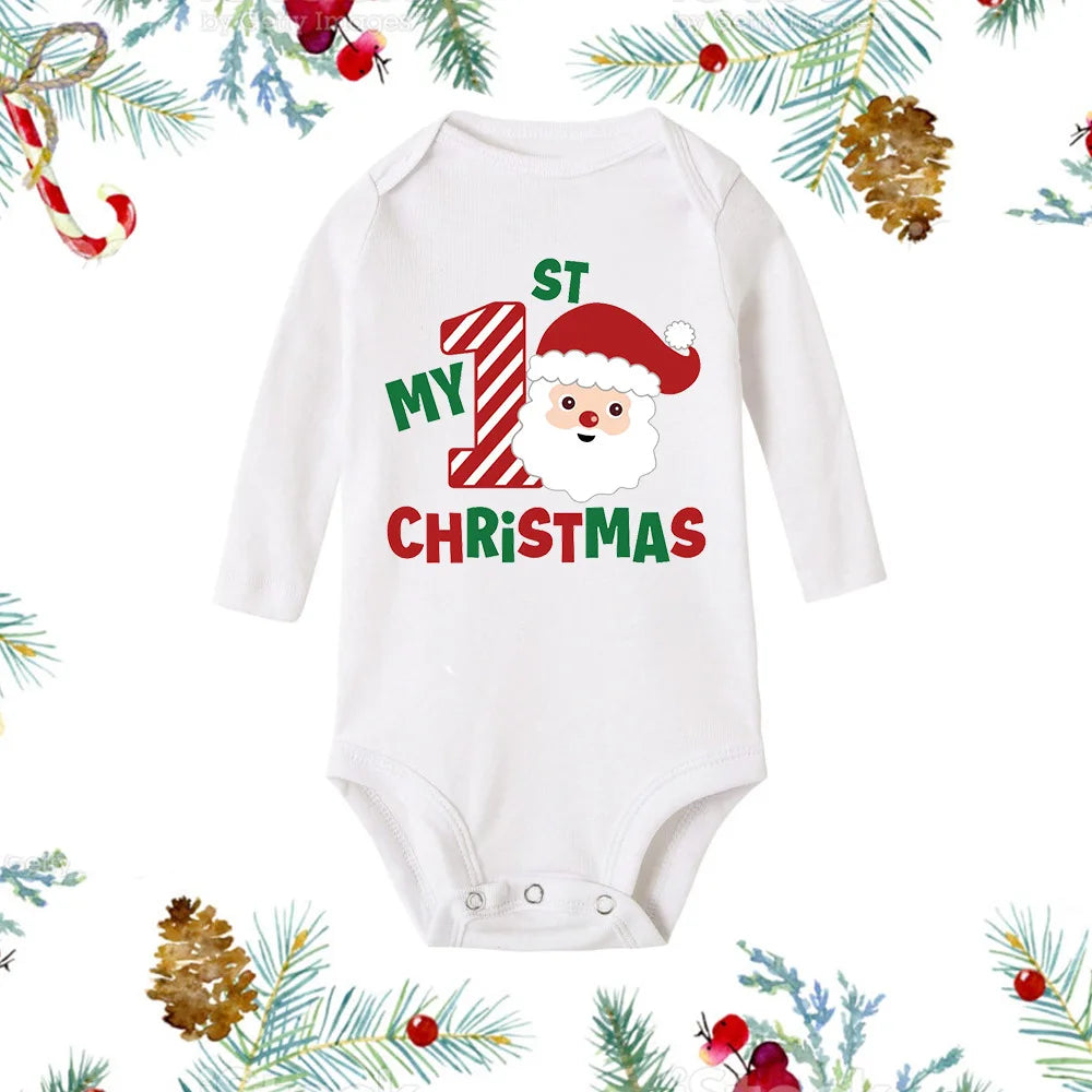 Newborn Christmas Baby Rompers