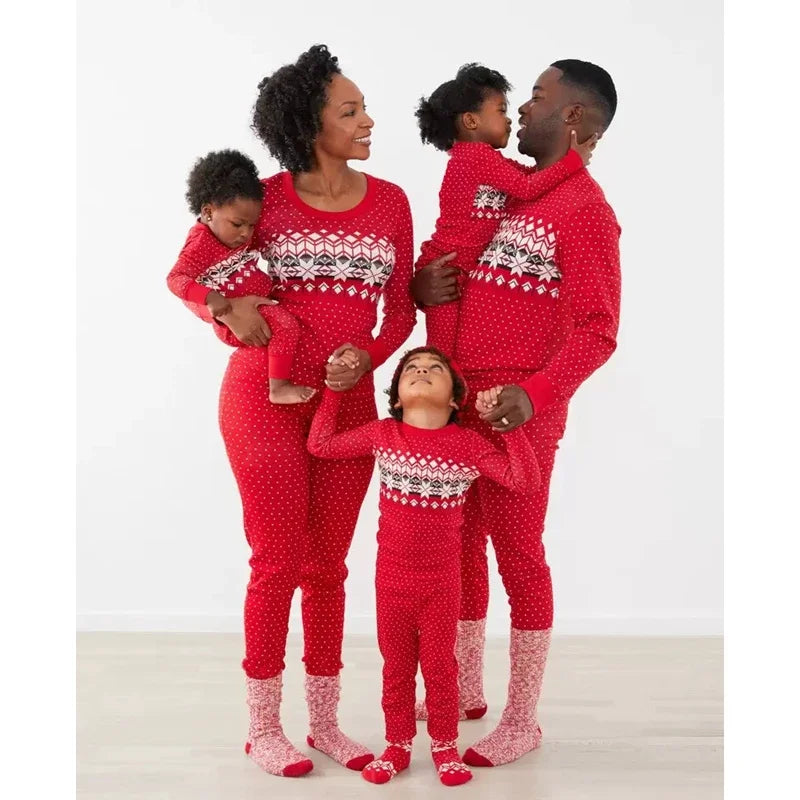 Clothes Christmas Family Pajamas Set Mother Father Kids