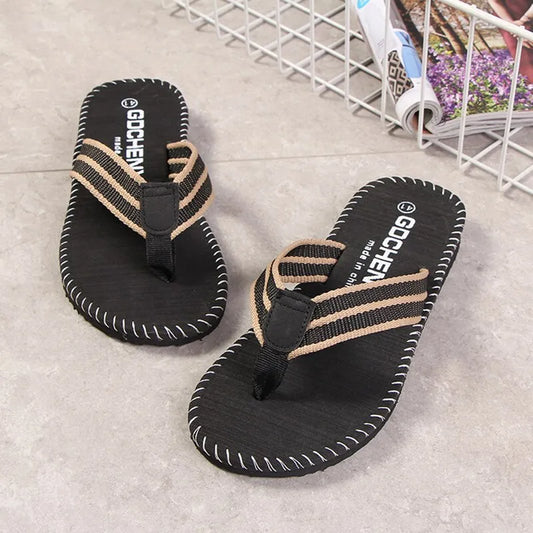 Men Slippers Sandals Black