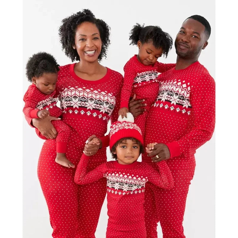 Clothes Christmas Family Pajamas Set Mother Father Kids