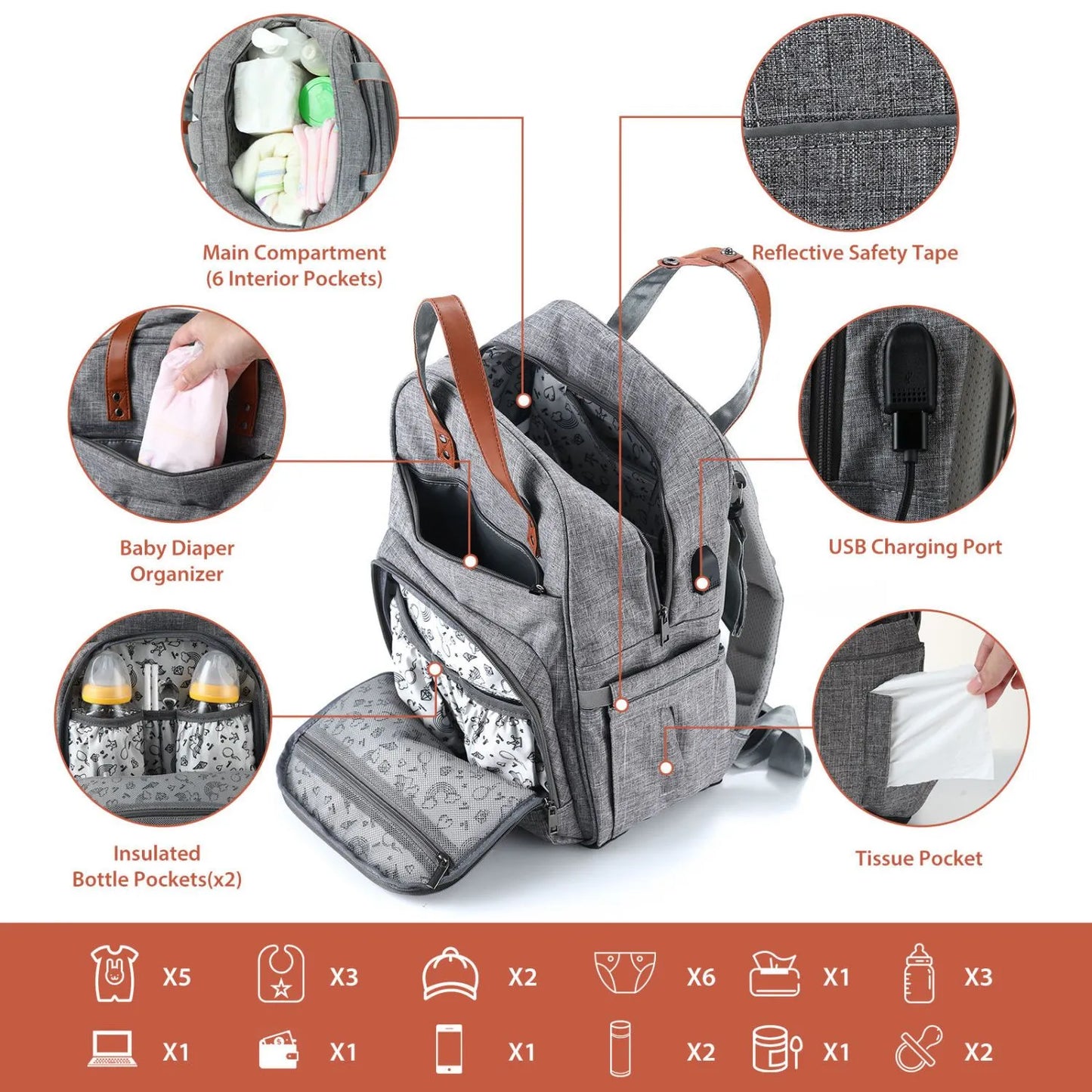 New Multifunction Maternity Baby Backpack with Carrier for Newborn Baby