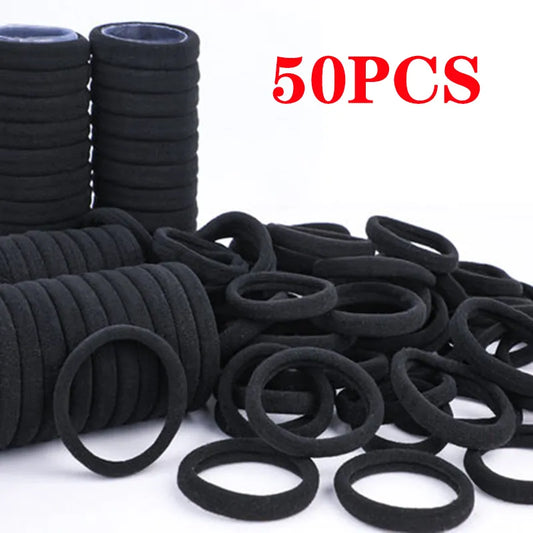 50/100 Pcs High Elastic Hair Bands for Women