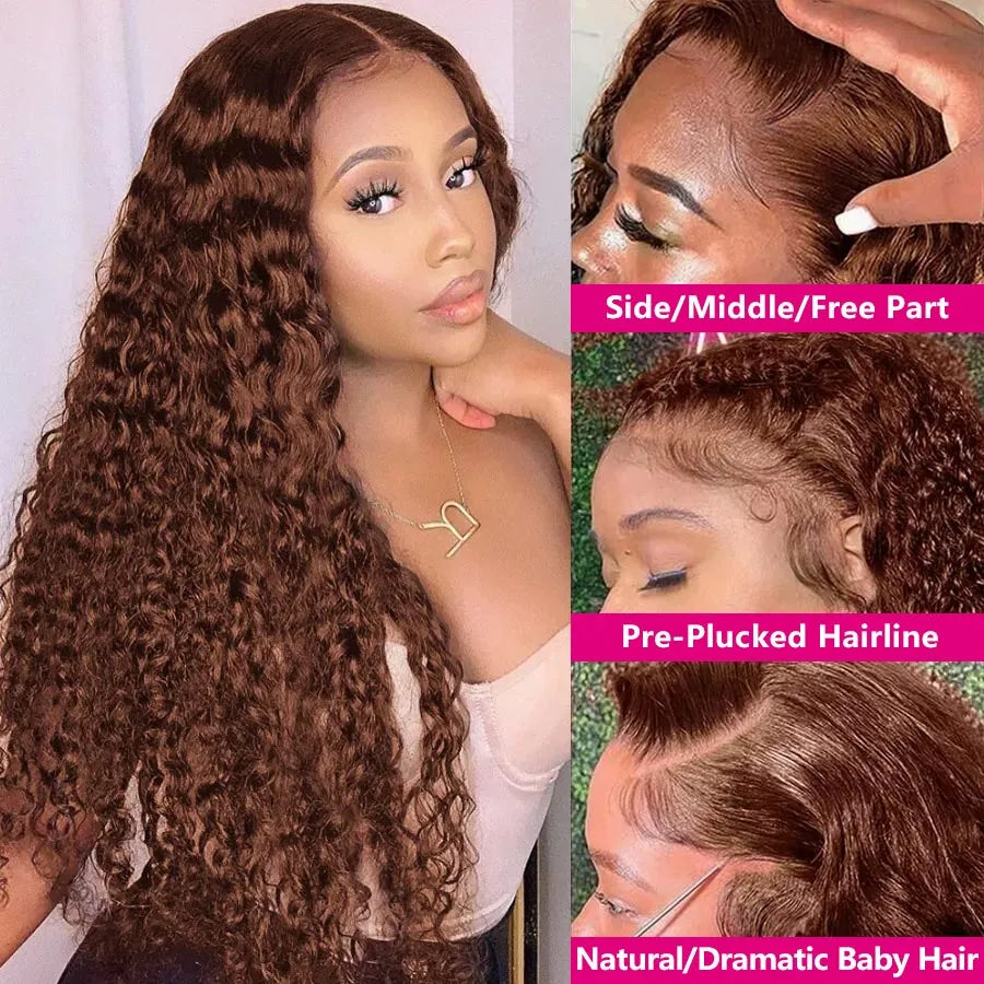 Brown Lace Wig plucked 13 x4