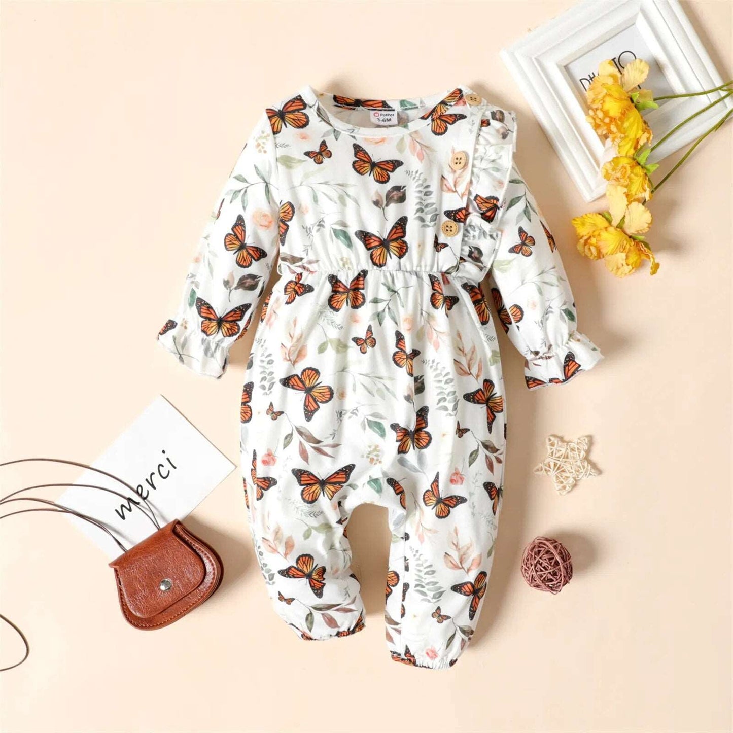 Baby Girl Long-sleeve Jumpsuit Baby Romper