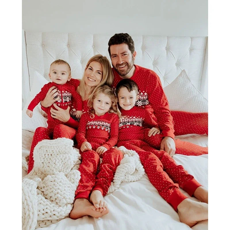 Clothes Christmas Family Pajamas Set Mother Father Kids