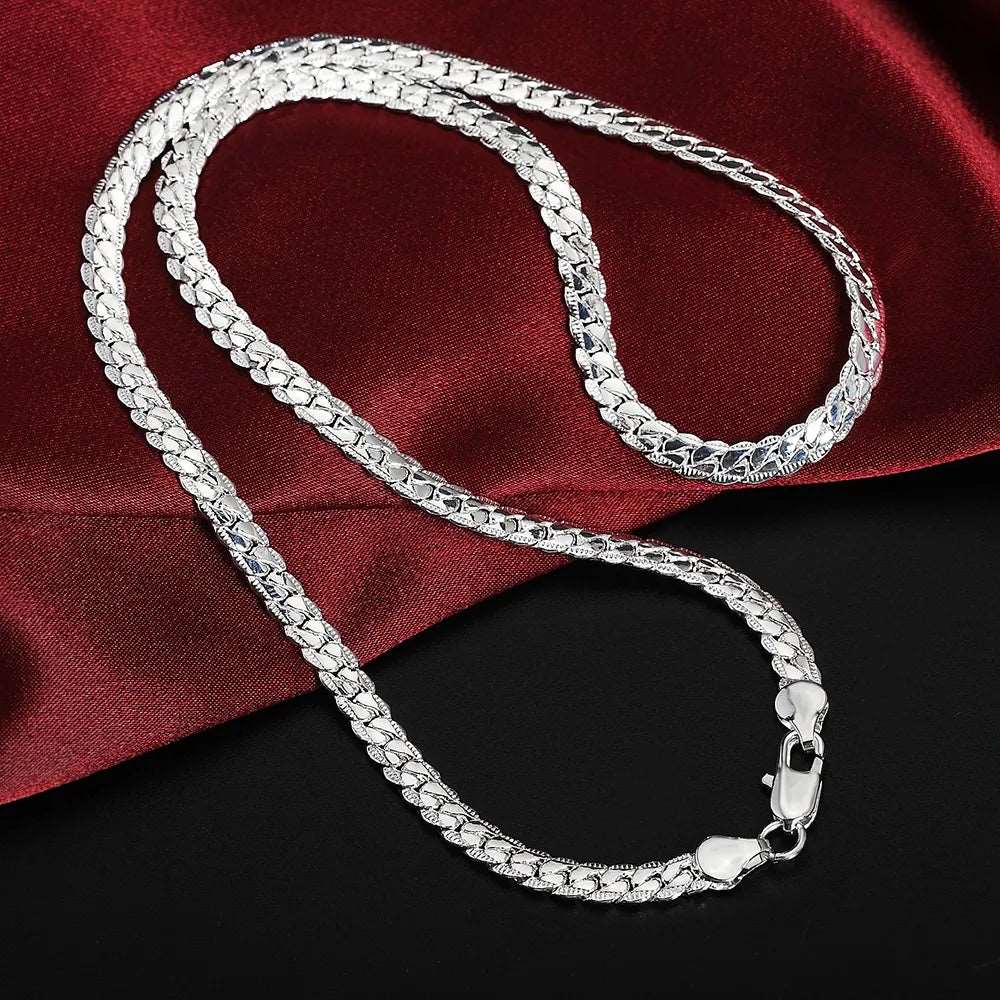 6MM chain bracelets neckalce for men