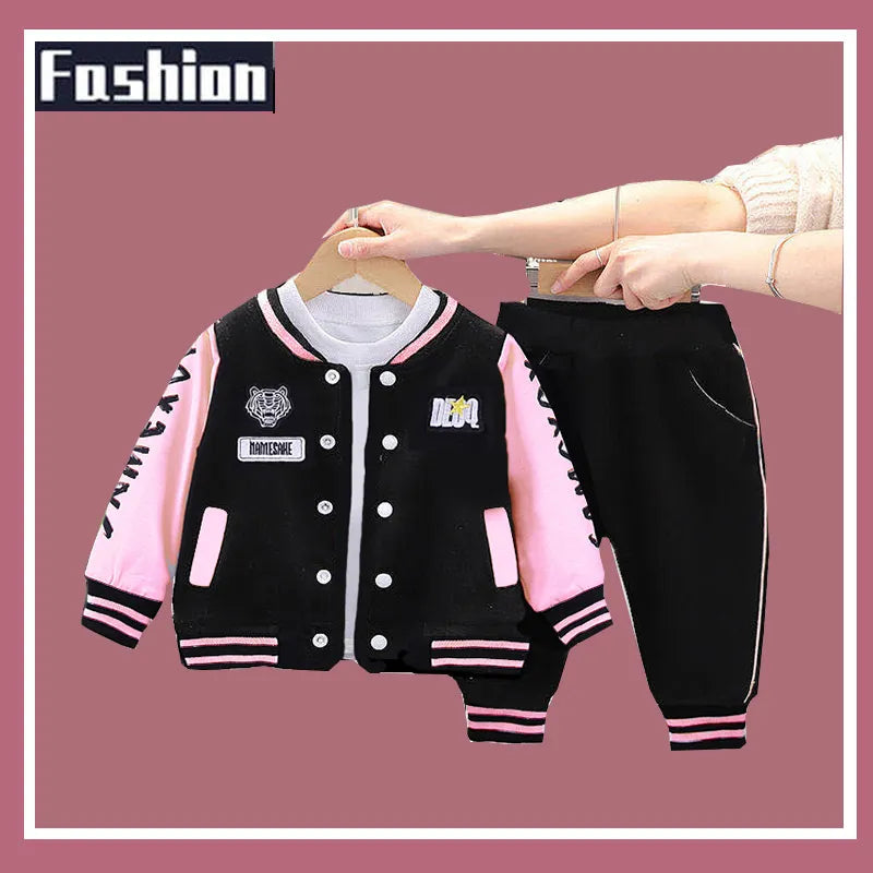 Baby Boys Girls Sports Suit Coat Pant 2