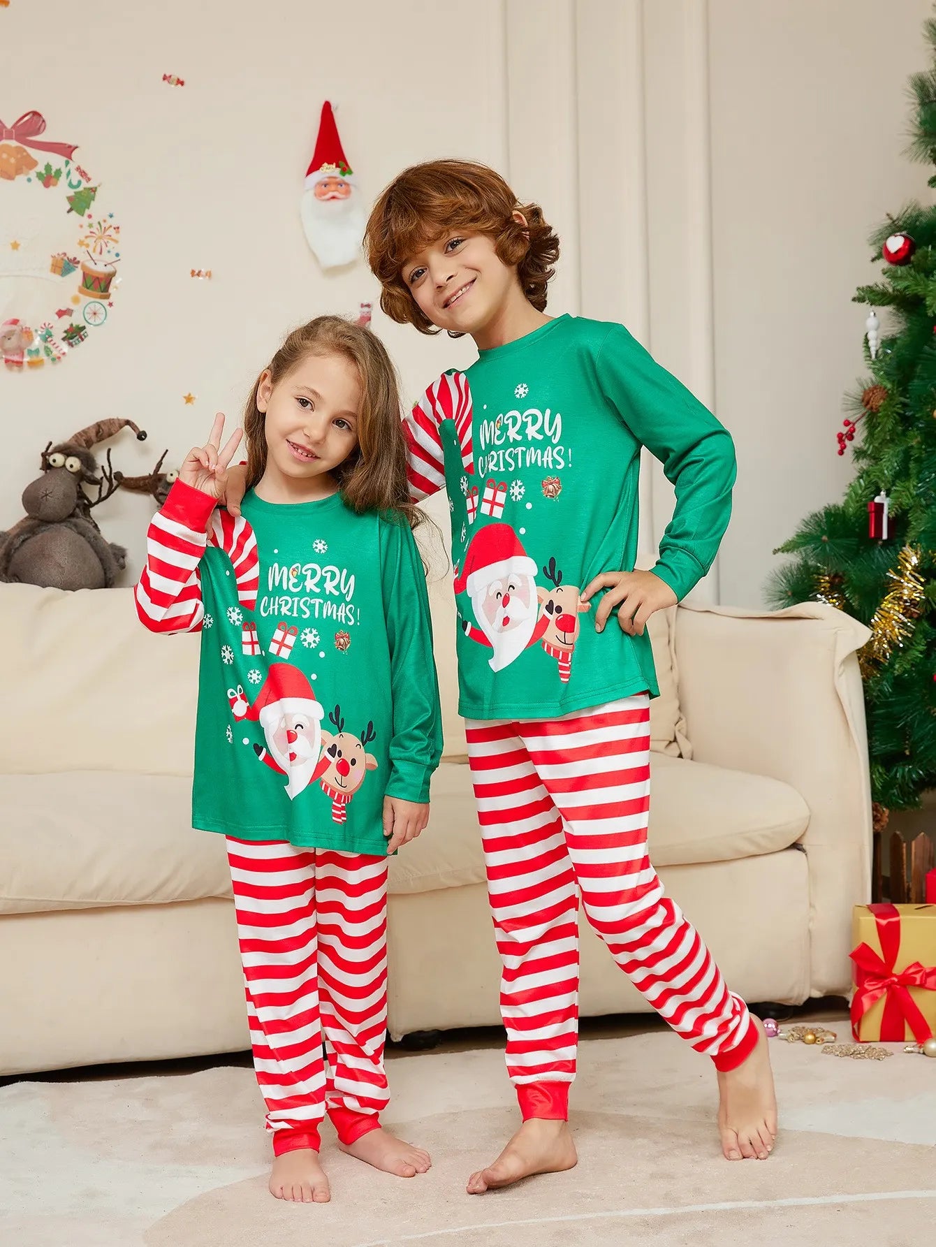 Family  Clothes Pajamas 2 pcs