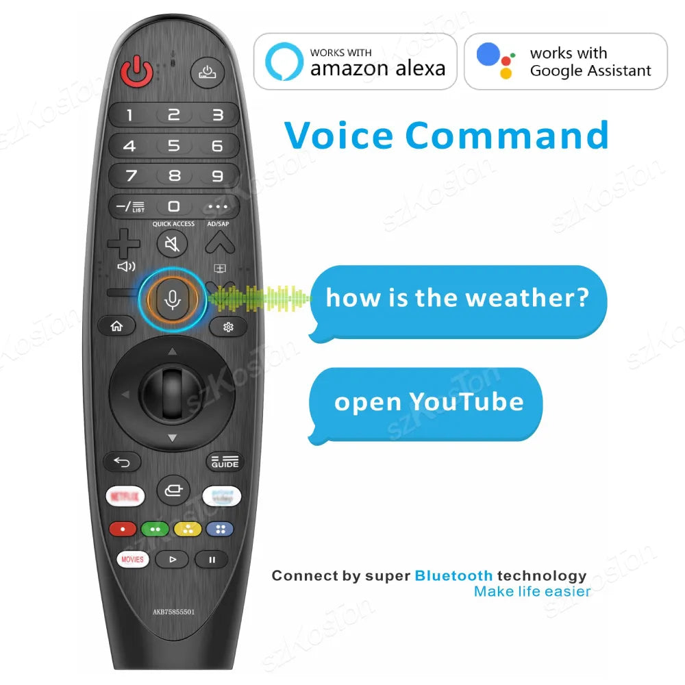 Remote Control with Pointer Voice Function for LG