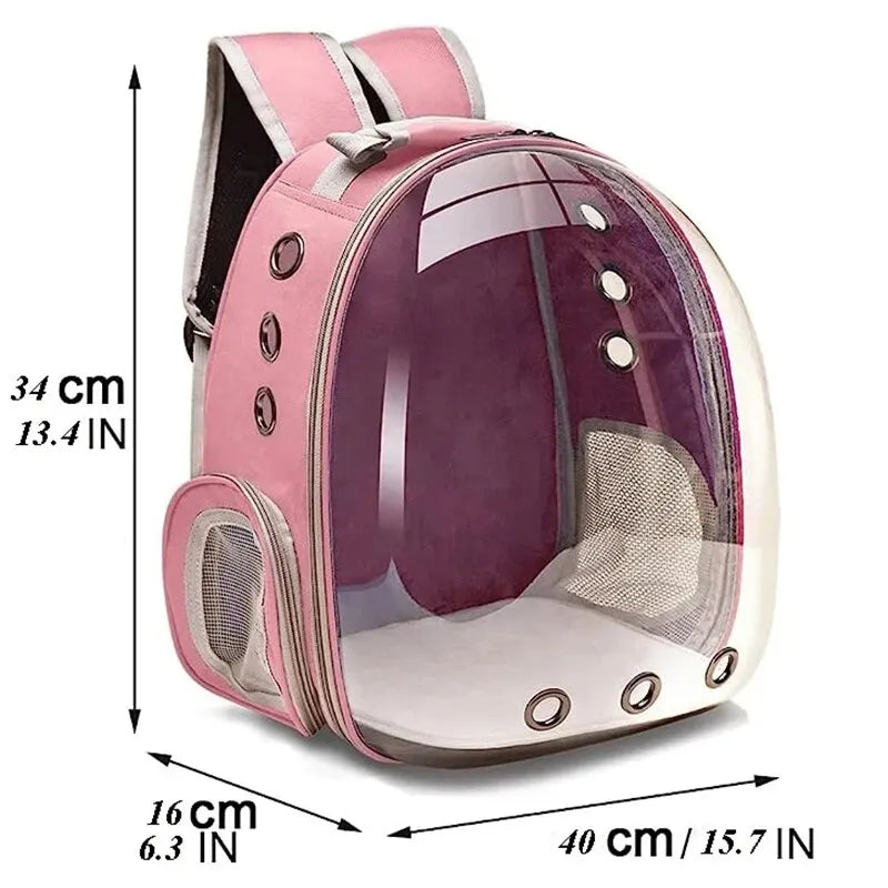 Cat Pet Carrier Backpack Transparent