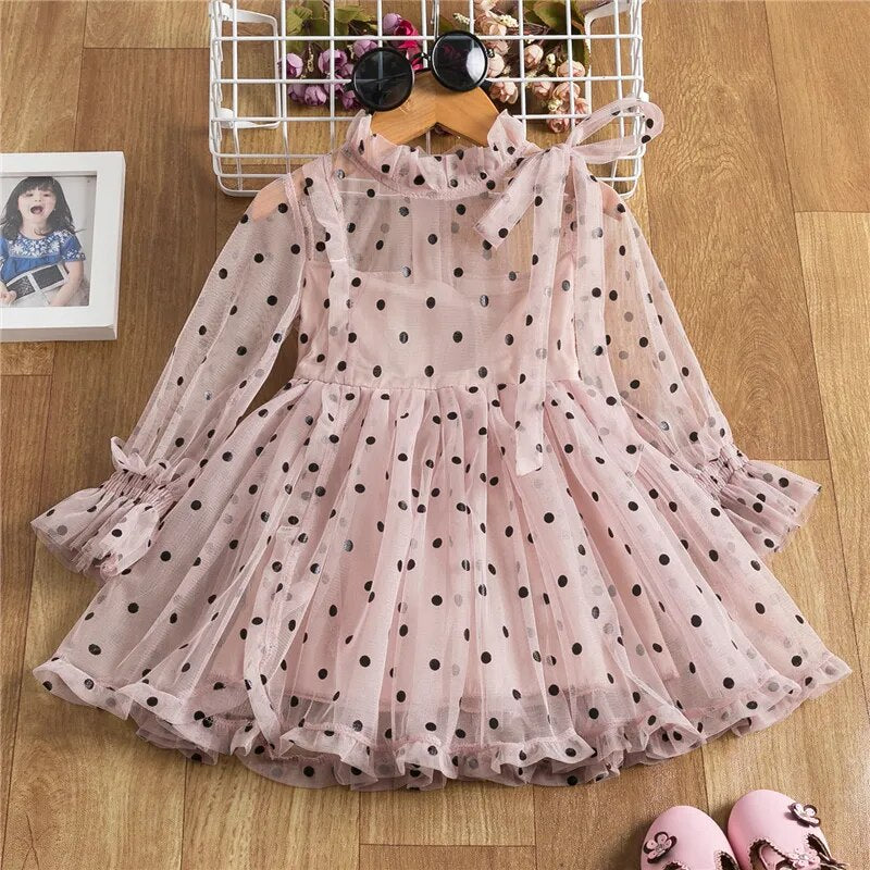 Cute Fancy Girls Dresses Flower Princess Casual Dress 3 8Y