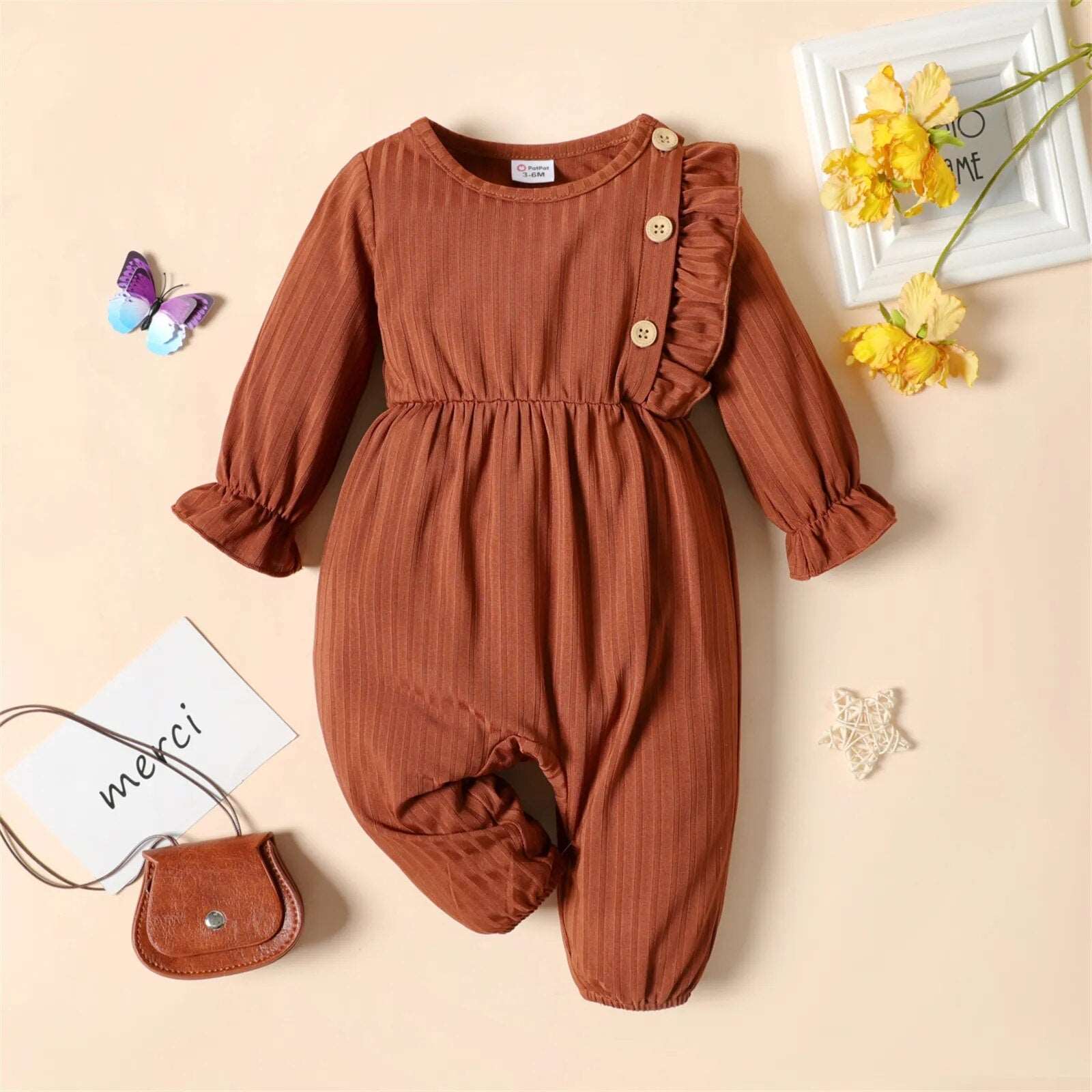 Baby Girl Long-sleeve Jumpsuit Baby Romper