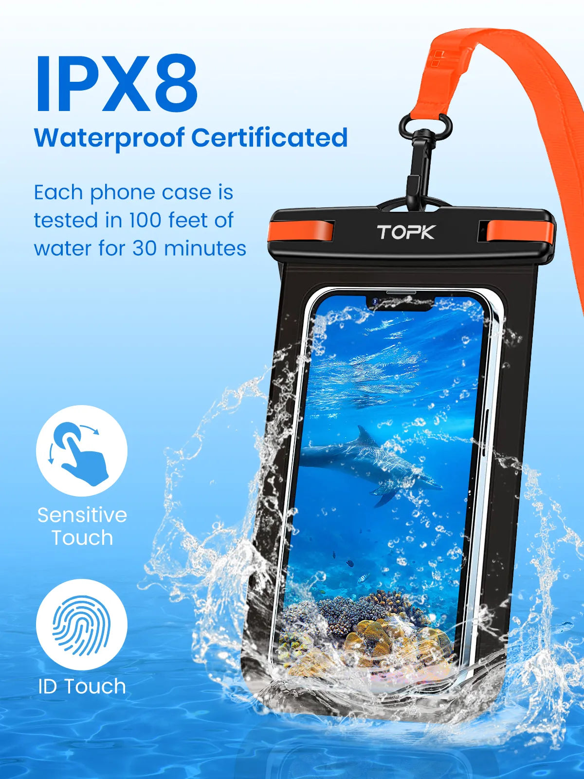 Universal IPX8 Waterproof Phone Case