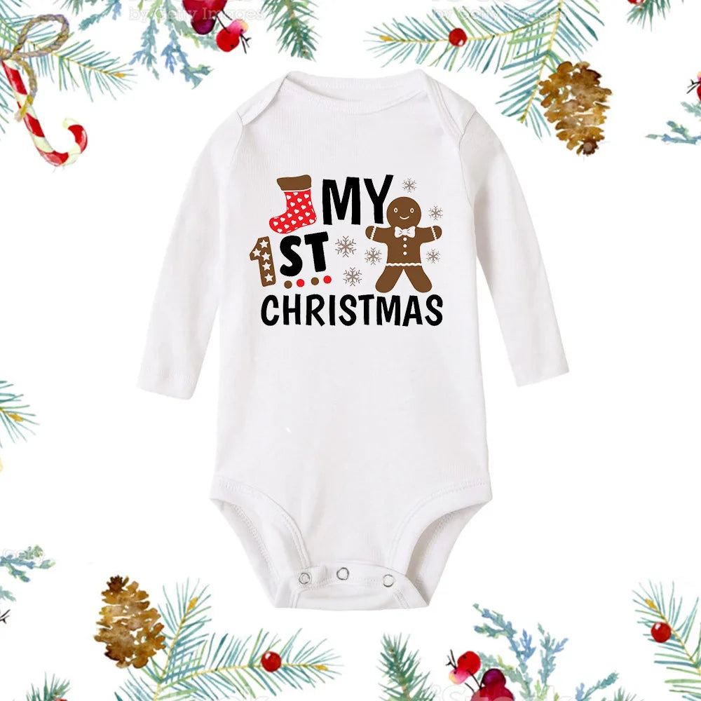 Newborn Christmas Baby Rompers