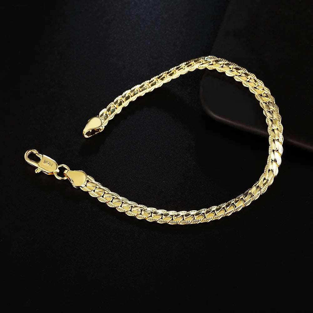 6MM chain bracelets neckalce for men