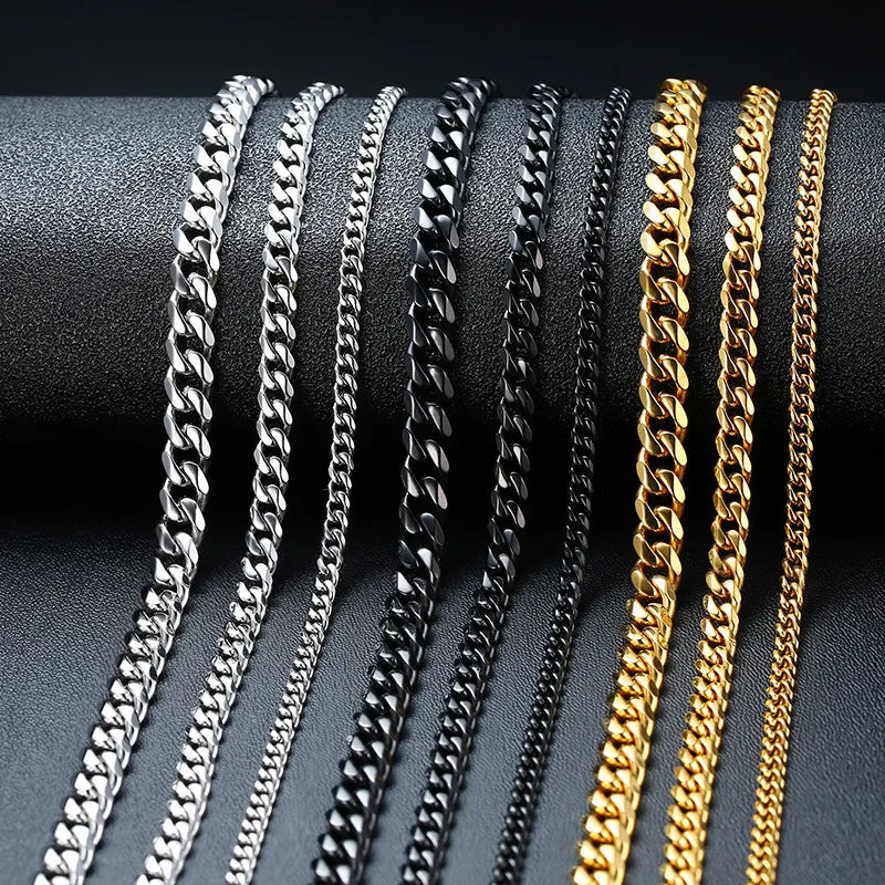 Chain Necklace for Men Women  Stainless Steel