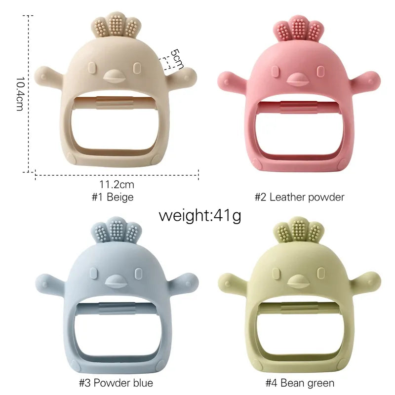 Baby Teether Gloves Pacifier Kids Teething Silicone