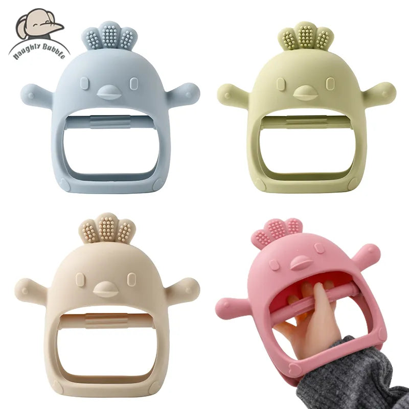 Baby Teether Gloves Pacifier Kids Teething Silicone