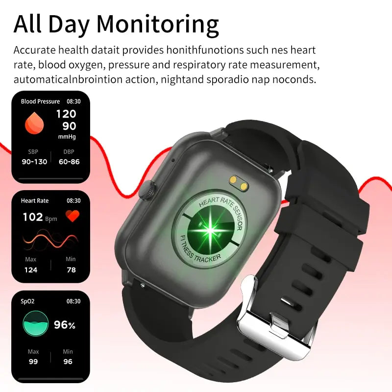 Full Touch Screen Sports Fitness Watch