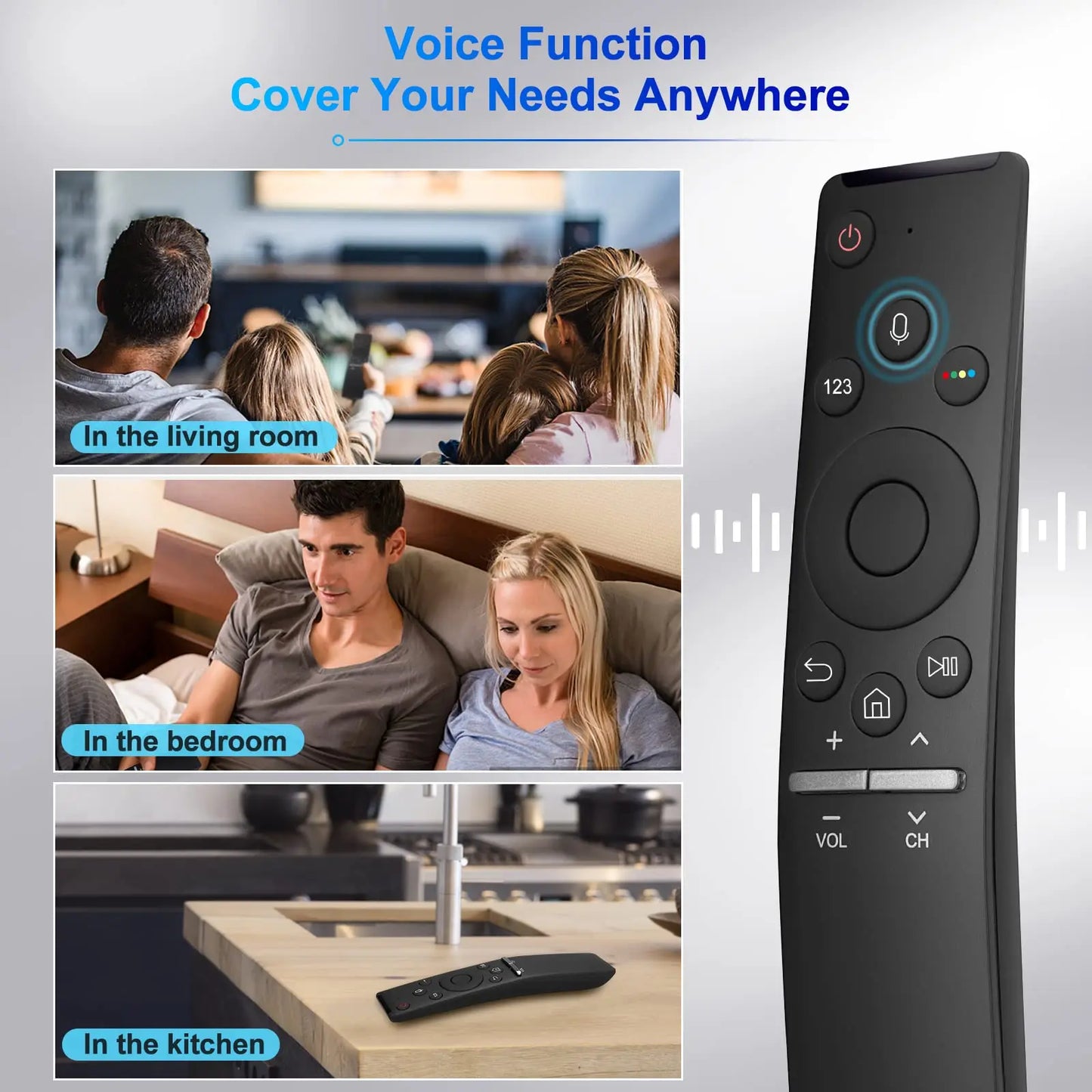 Universal Voice Remote Control for All Samsung Voice Function TVs