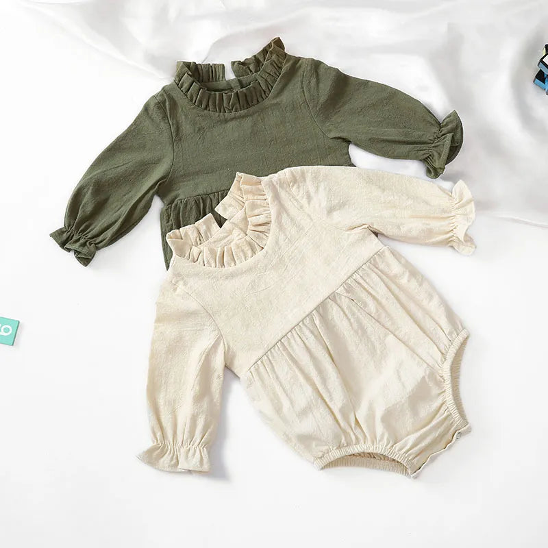 newborn long sleeve cotton romper