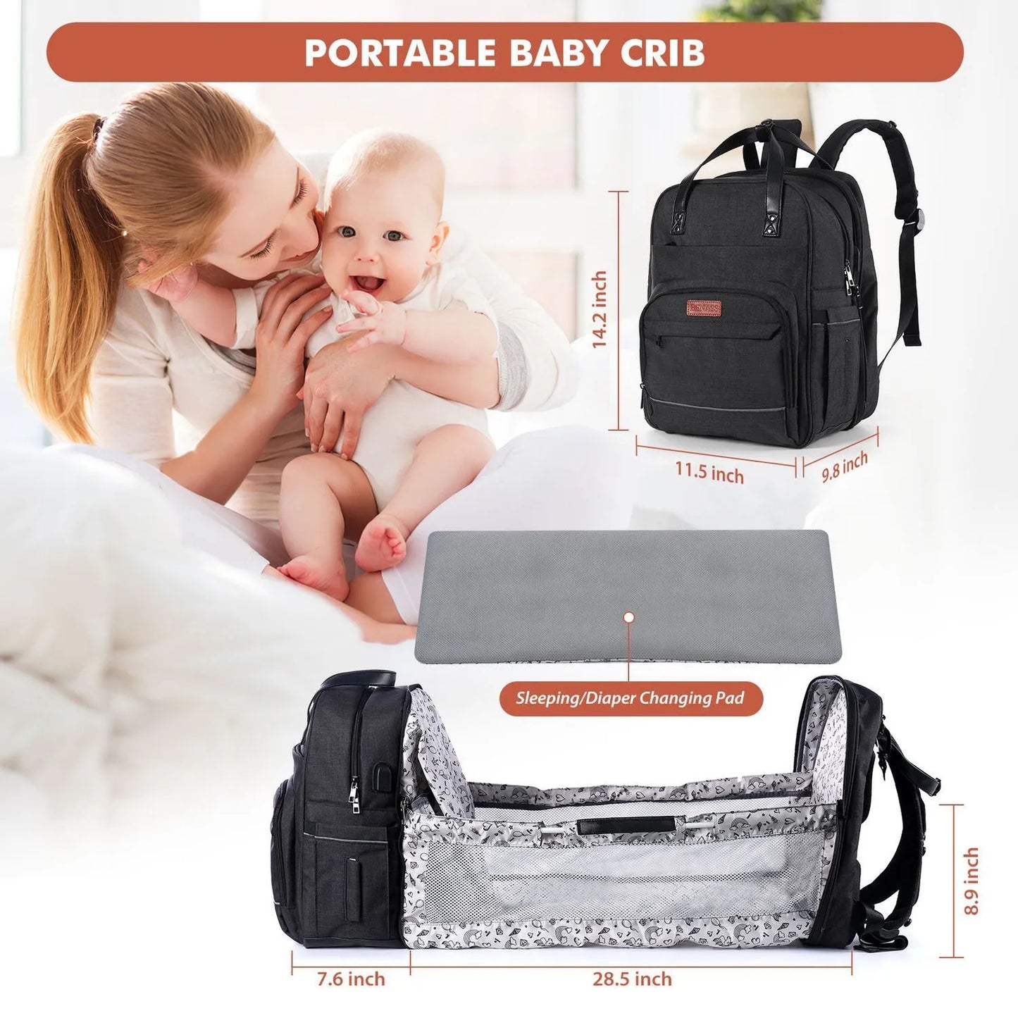 New Multifunction Maternity Baby Backpack with Carrier for Newborn Baby