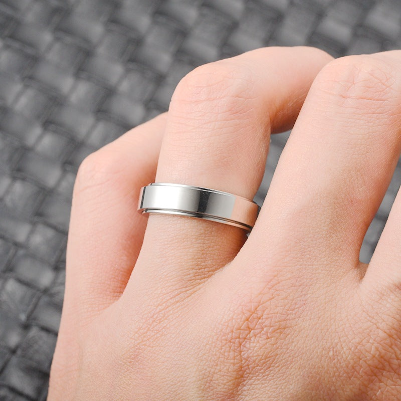 Stainless Steel Rotatable Spinner Ring