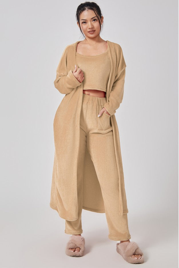 Cozy Pajama Set, 3 Piece Lounge Set,